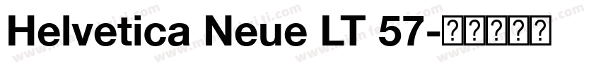 Helvetica Neue LT 57字体转换